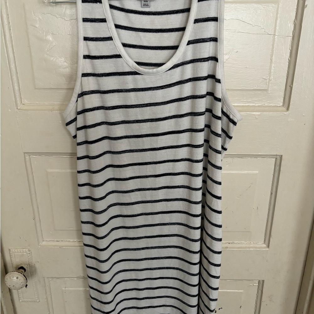 A New Day XXL striped jersey knit tank dress